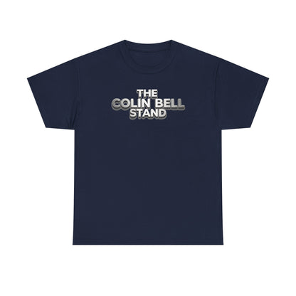 T-Shirt — “The Colin Bell Stand” Retro Chrome Text Tee
