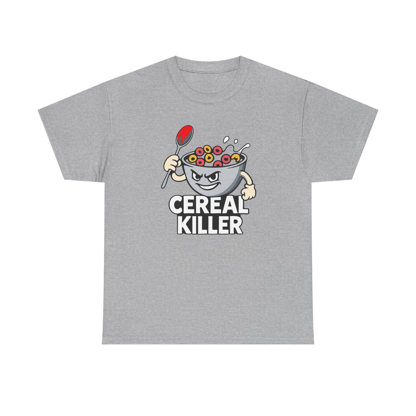 Cereal Killer Graphic Tee — Funny Breakfast Cartoon T‑Shirt
