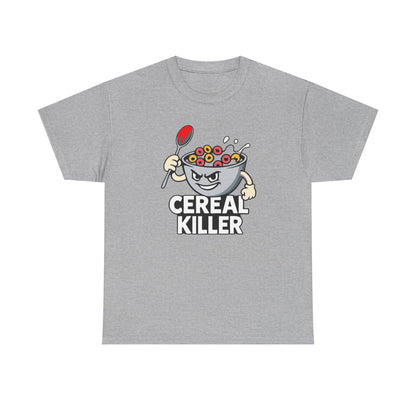 Cereal Killer Graphic Tee — Funny Breakfast Cartoon T‑Shirt