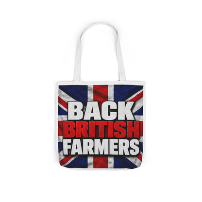Back British Farmers Canvas Tote Bag — Union Jack Farming Support Tote