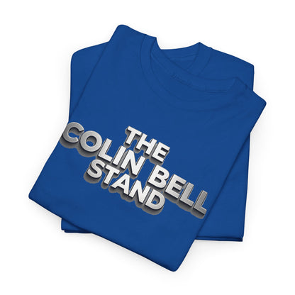 T-Shirt — “The Colin Bell Stand” Retro Chrome Text Tee