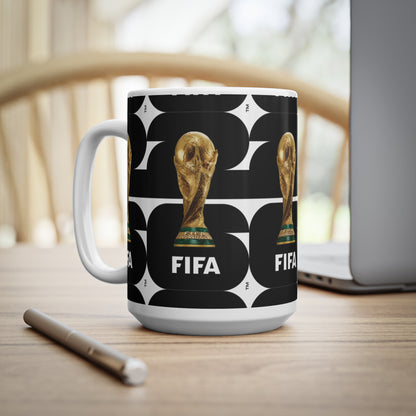 FIFA World Cup 2026 Logo Ceramic Mug — Soccer Fan Coffee Cup (11oz & 15oz)