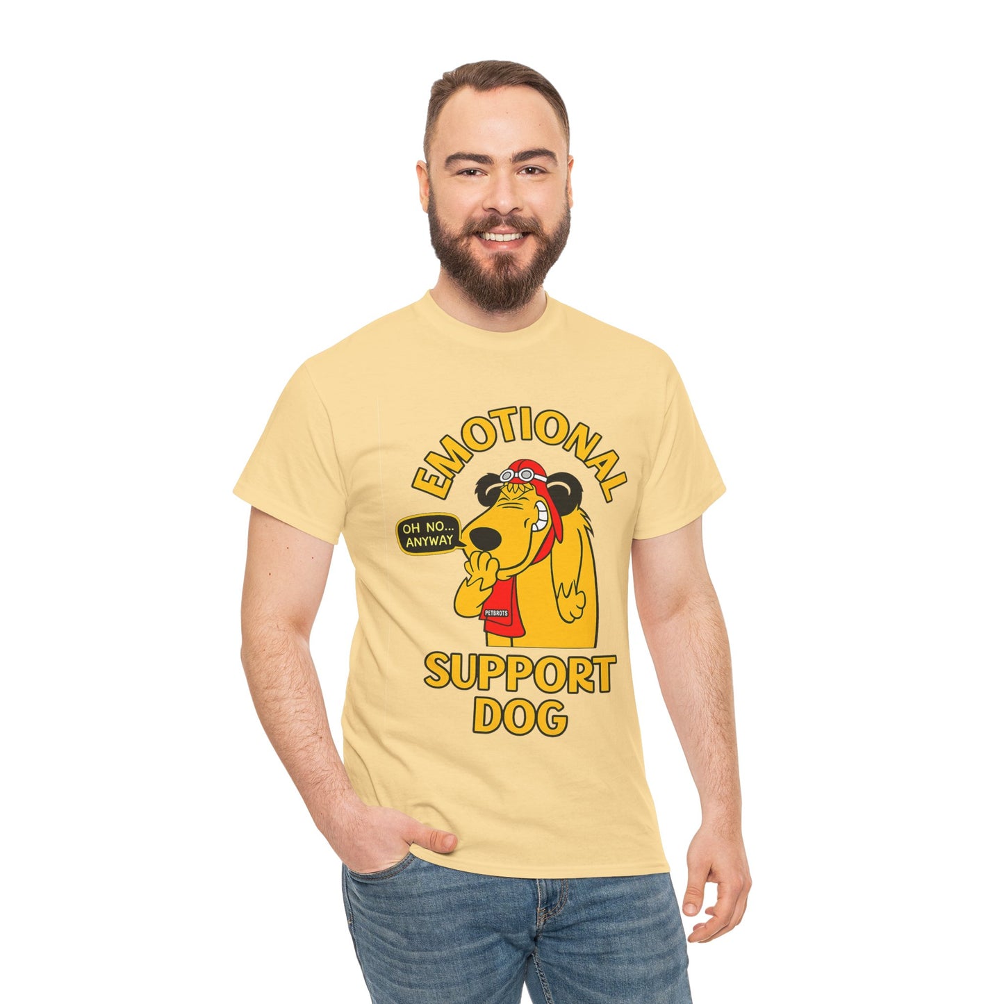 Emotional Support Dog T-Shirt — Cute Cartoon Comfort Pup Tee