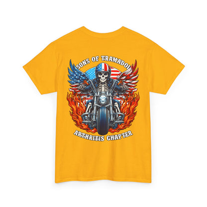 Biker Skull Motorcycle Tee — Sons of Tradition Archangels Chapter Graphic Shirt