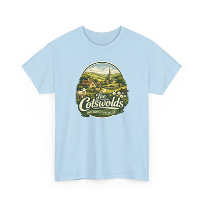 Cotswolds Vintage Landscape T‑Shirt — The Cotswolds Countryside Tee
