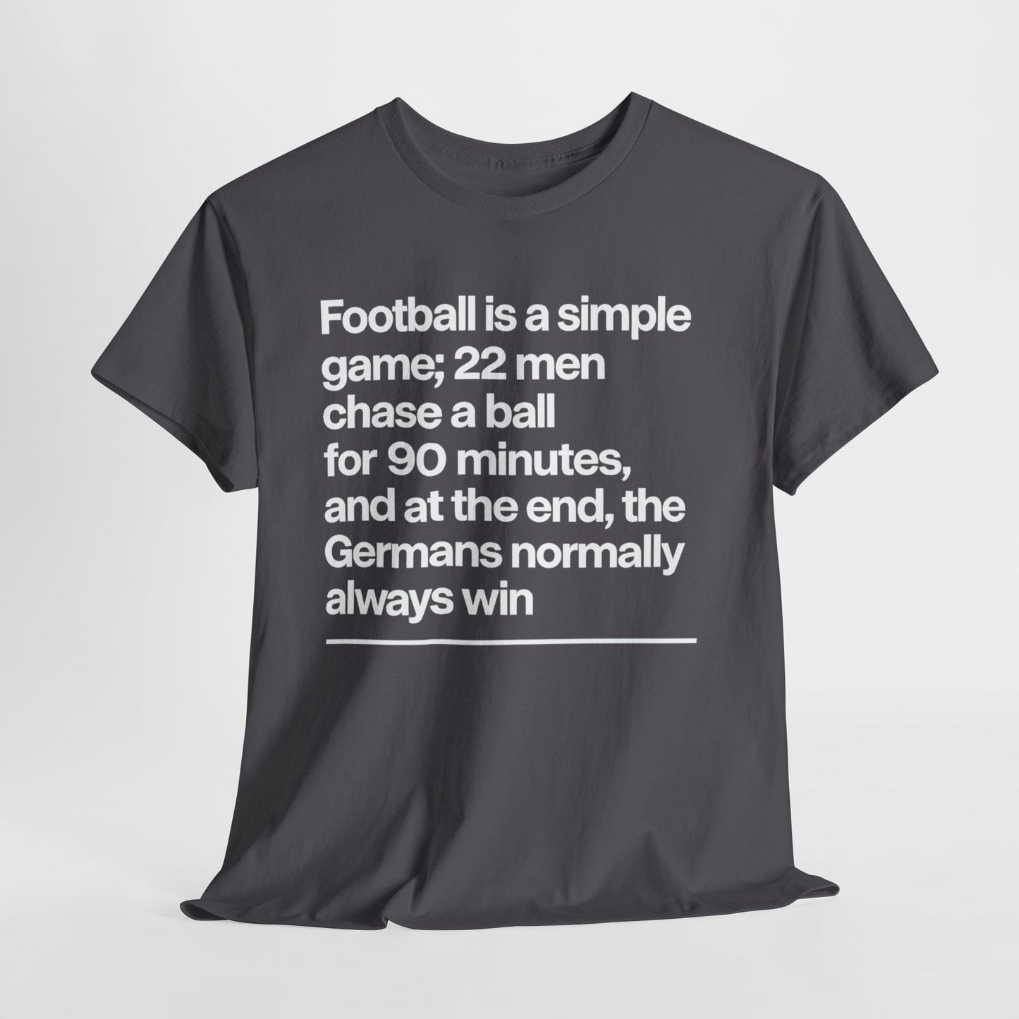 Funny Quote T-Shirt — 'Football is a simple game...' Graphic Tee