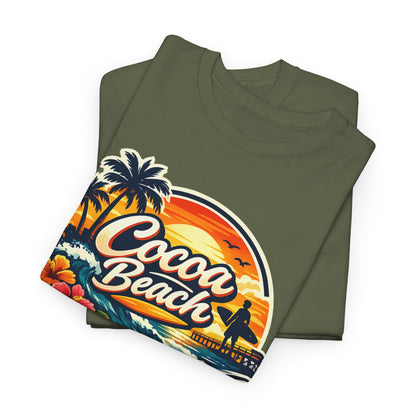 Cocoa Beach Vintage Sunset T-Shirt