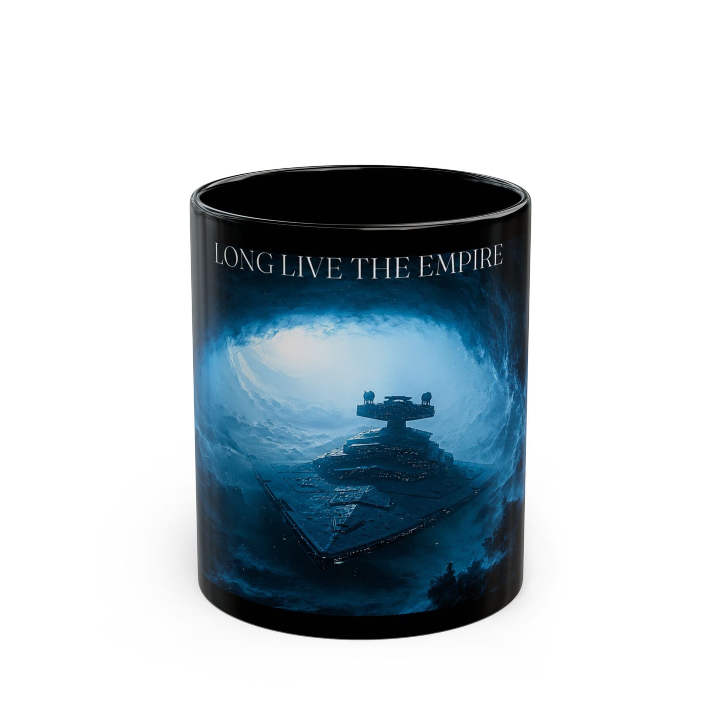 Empire Star Destroyer Black Mug — "Long Live The Empire" Coffee Cup