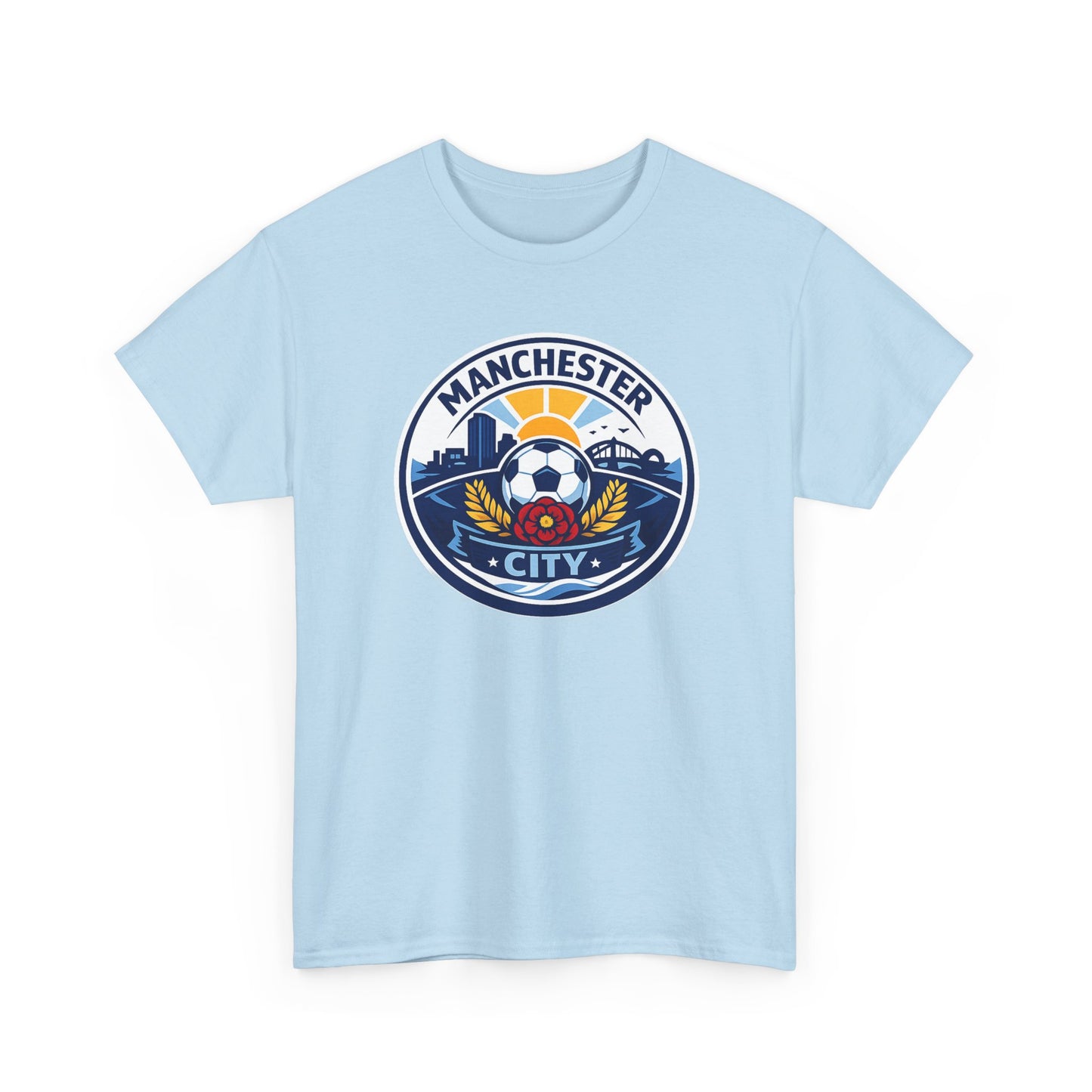 Manchester City Unofficial Soccer Logo T-Shirt — Football Fan Tee