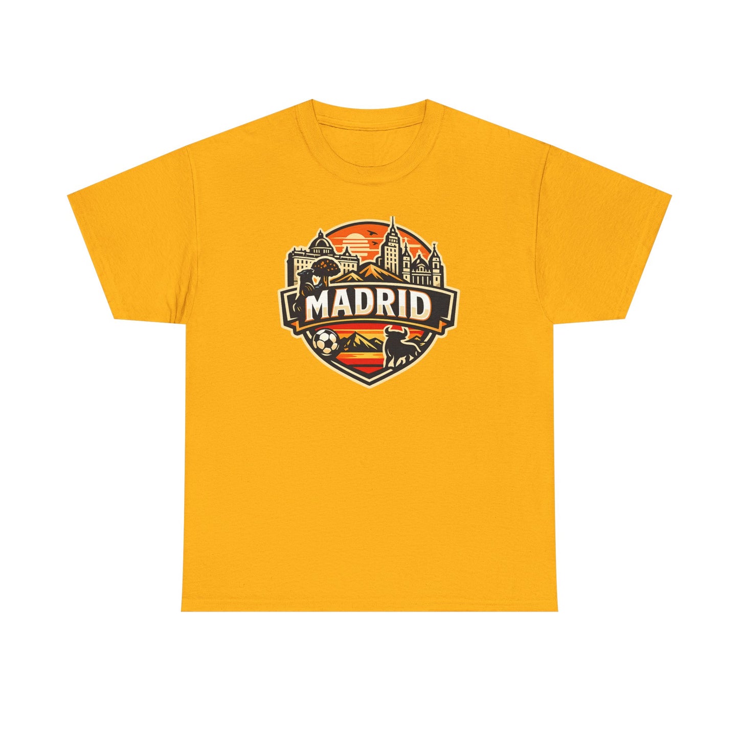 Madrid Skyline Soccer Crest T-Shirt