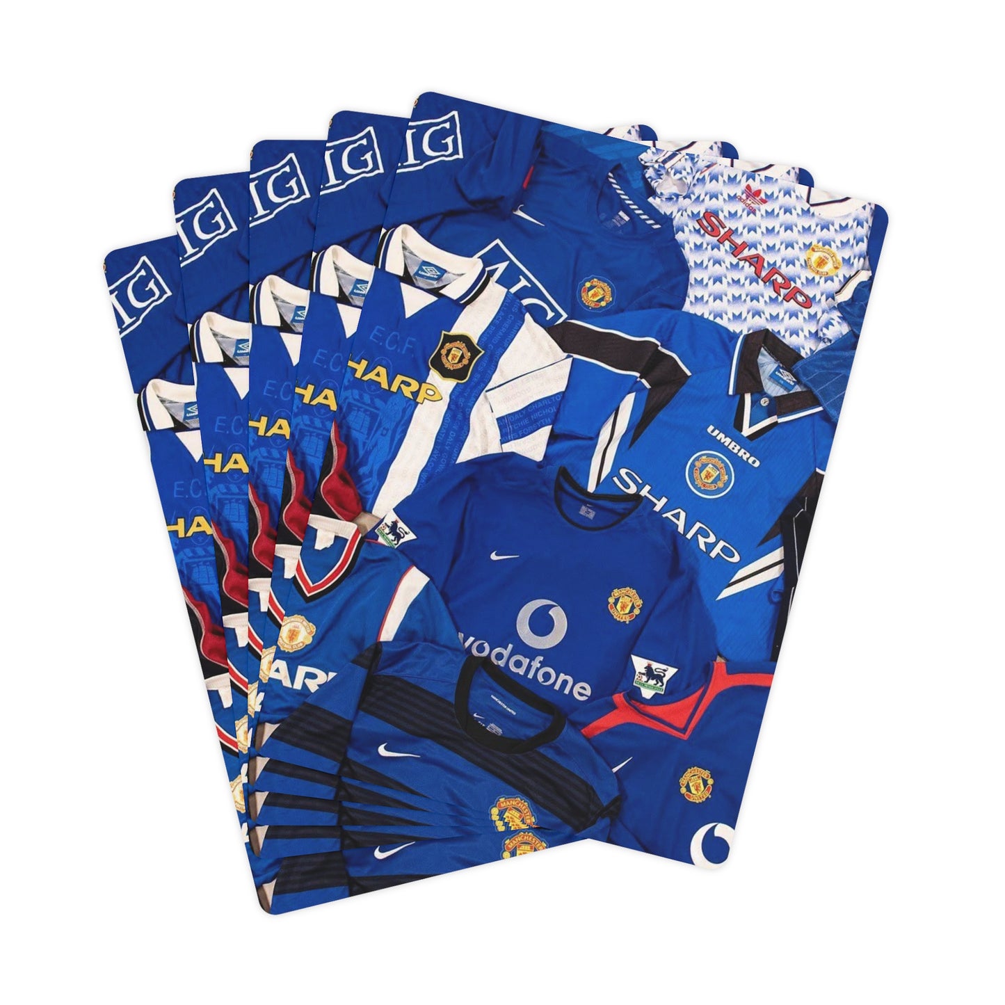 Manchester United Retro Shirts Playing / Poker Cards