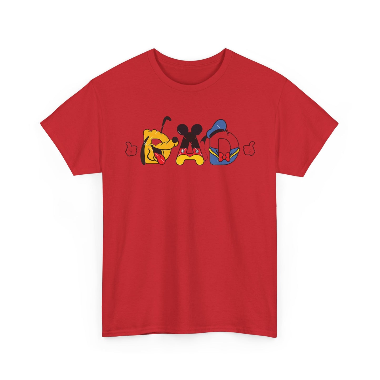 Disney Dad Character Graphic Tee — Playful Colorful Character Icons T-Shirt
