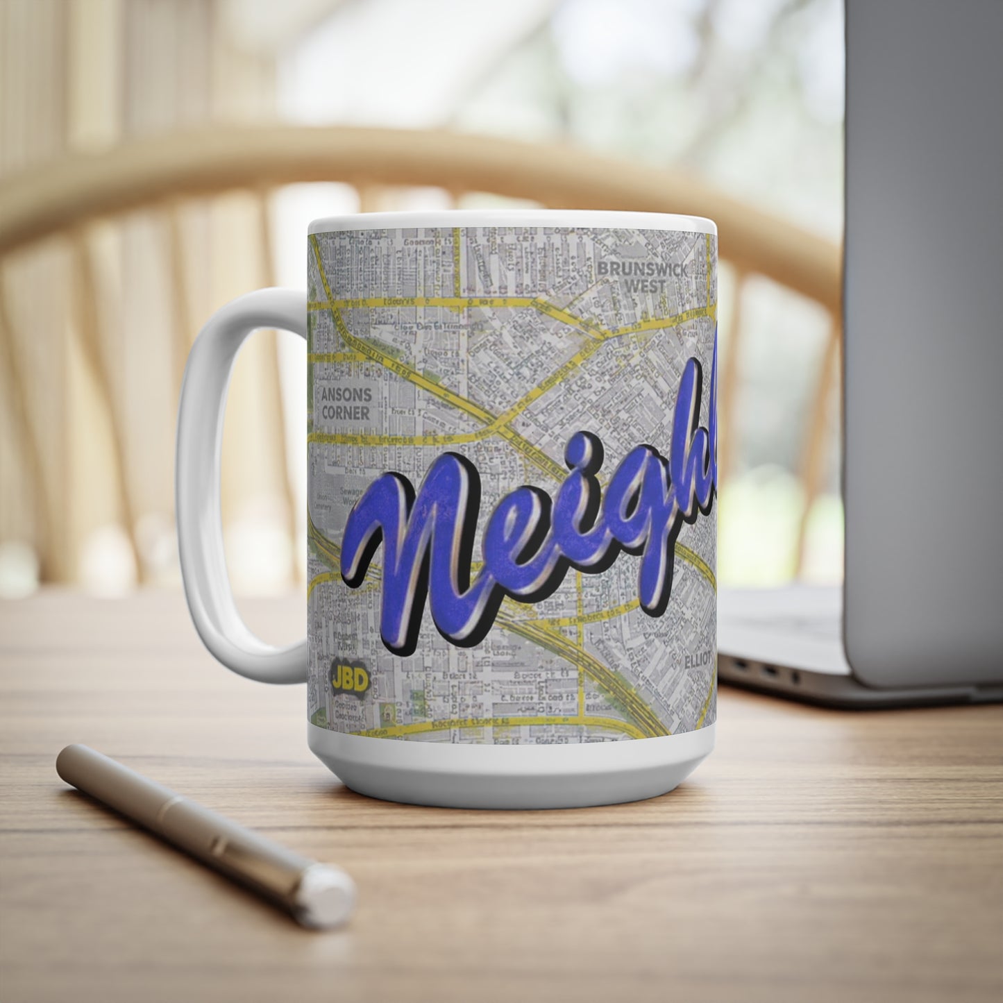 Neighbours Classic TV Soap  Map Ceramic Mug – Personalized City Map Coffee Cup (11oz/15oz)