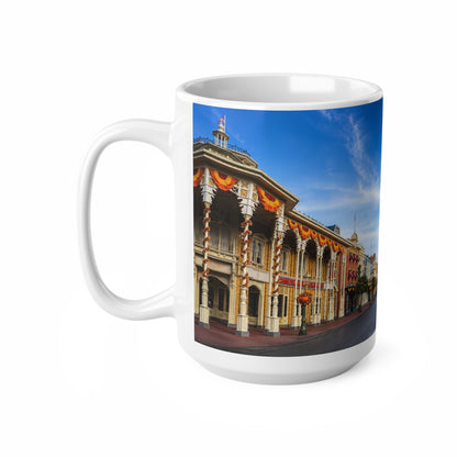 WDW Theme Park Main Street USA Ceramic Mug — Scenic Castle Morning Coffee Cup (11oz, 15oz)