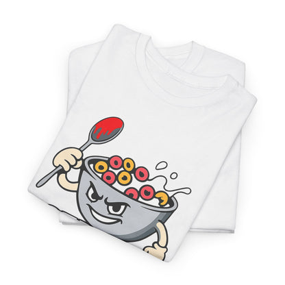 Cereal Killer Graphic Tee — Funny Breakfast Cartoon T‑Shirt