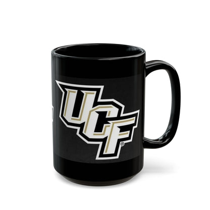 UCF Knights Black Ceramic Mug — College Logo Coffee Cup (11oz & 15oz)