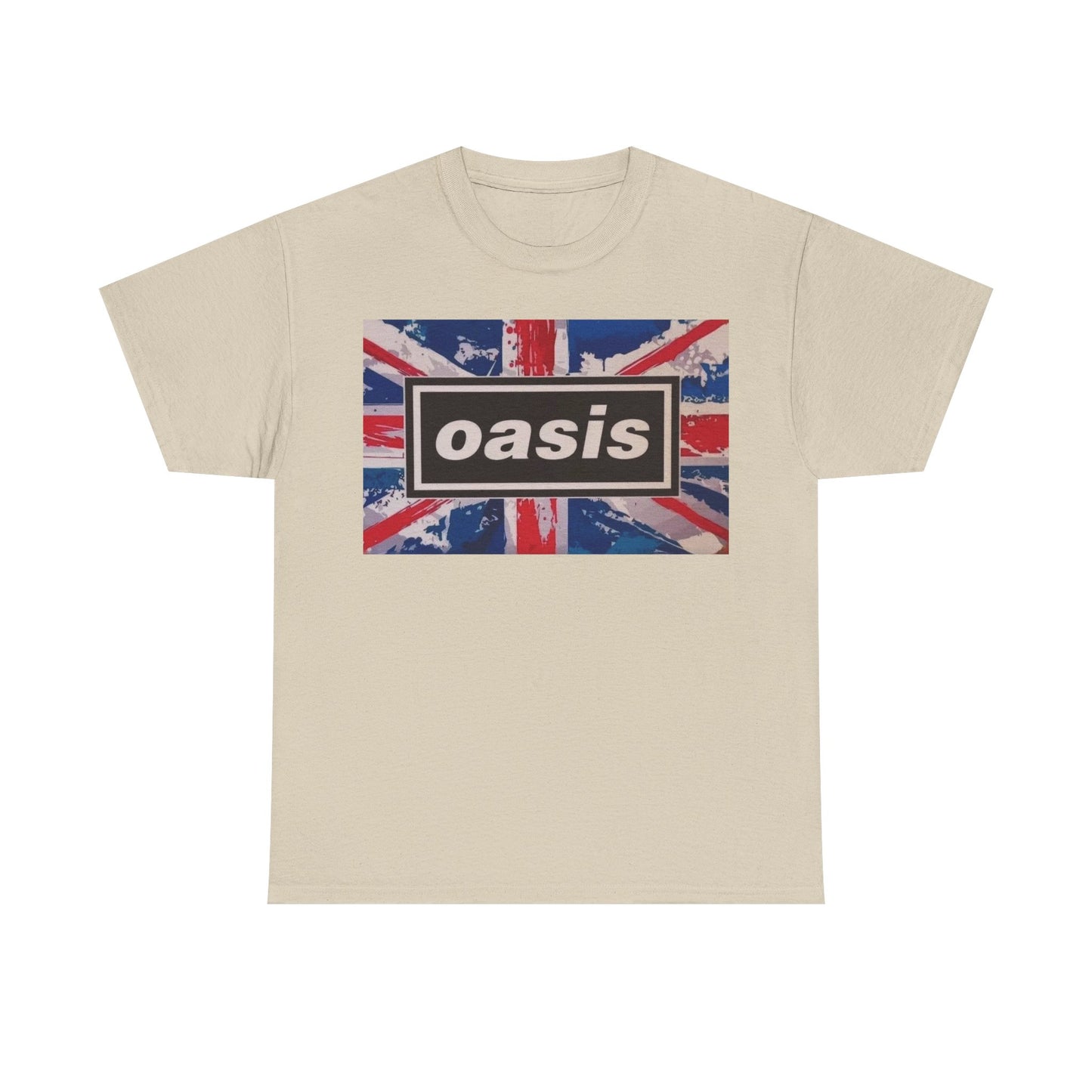 Oasis Union Jack Tee – Vintage British Band Logo T-Shirt
