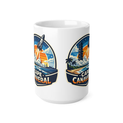 Cape Canaveral Ceramic Coffee Cups, 11oz, 15oz