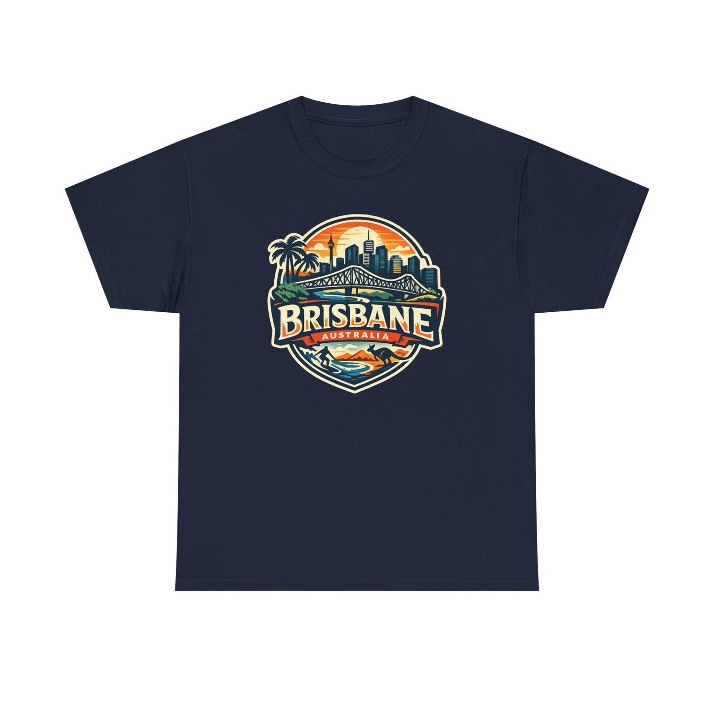 Brisbane Australia Vintage Sunset T-Shirt