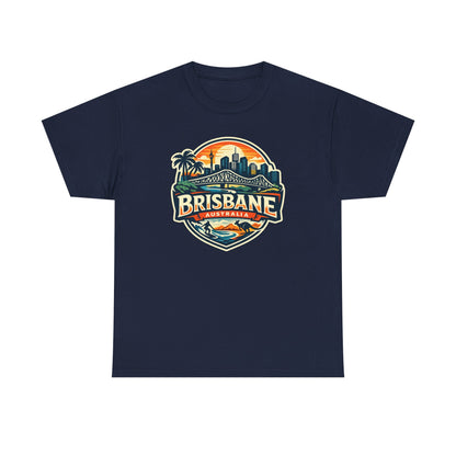 Brisbane Australia Vintage Sunset T-Shirt