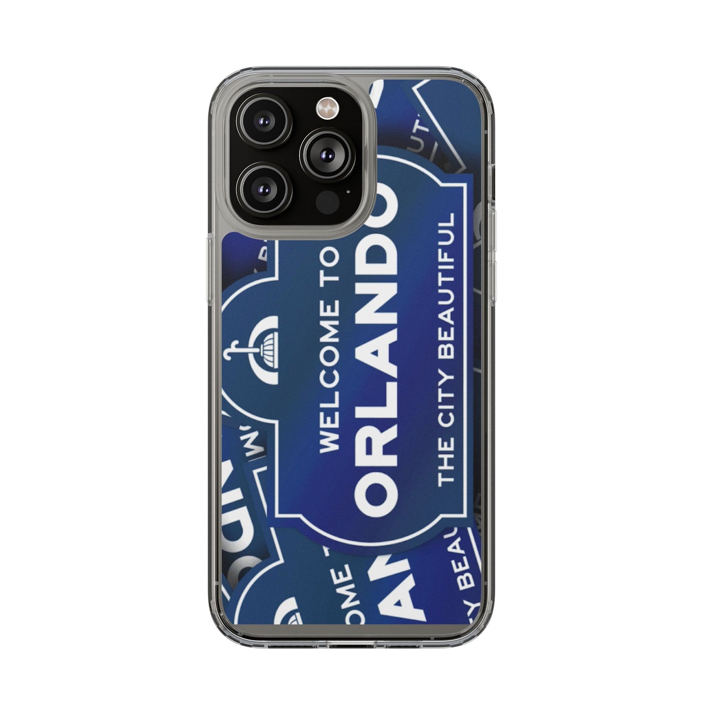 Orlando Clear Phone Case — "Welcome to Orlando" City Sign Design