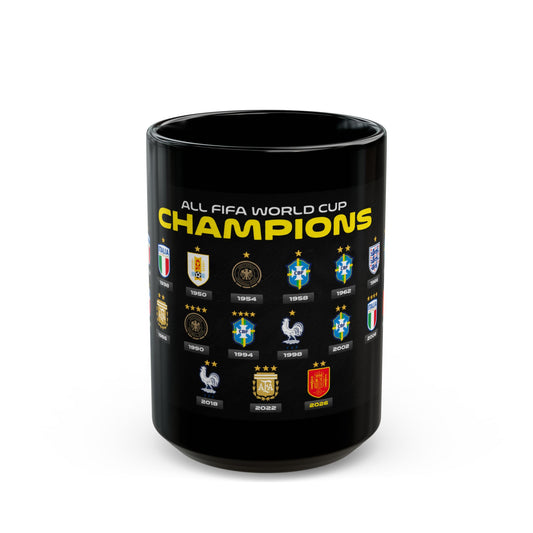 World Cup Champions Mug — All FIFA Winners Coffee Cup (11oz/15oz)