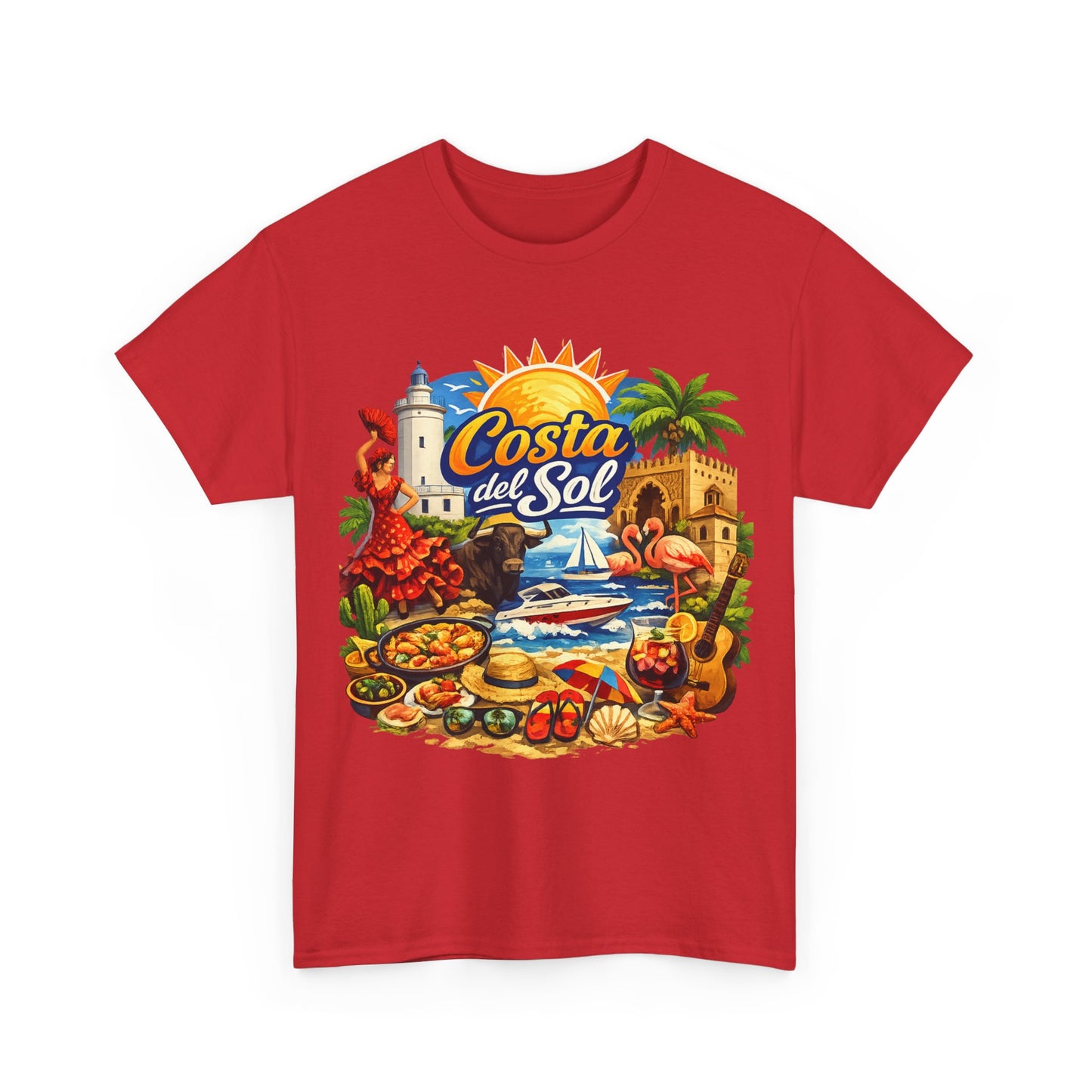 Costa del Sol Beach T-Shirt — Vintage Tropical Vacation Tee