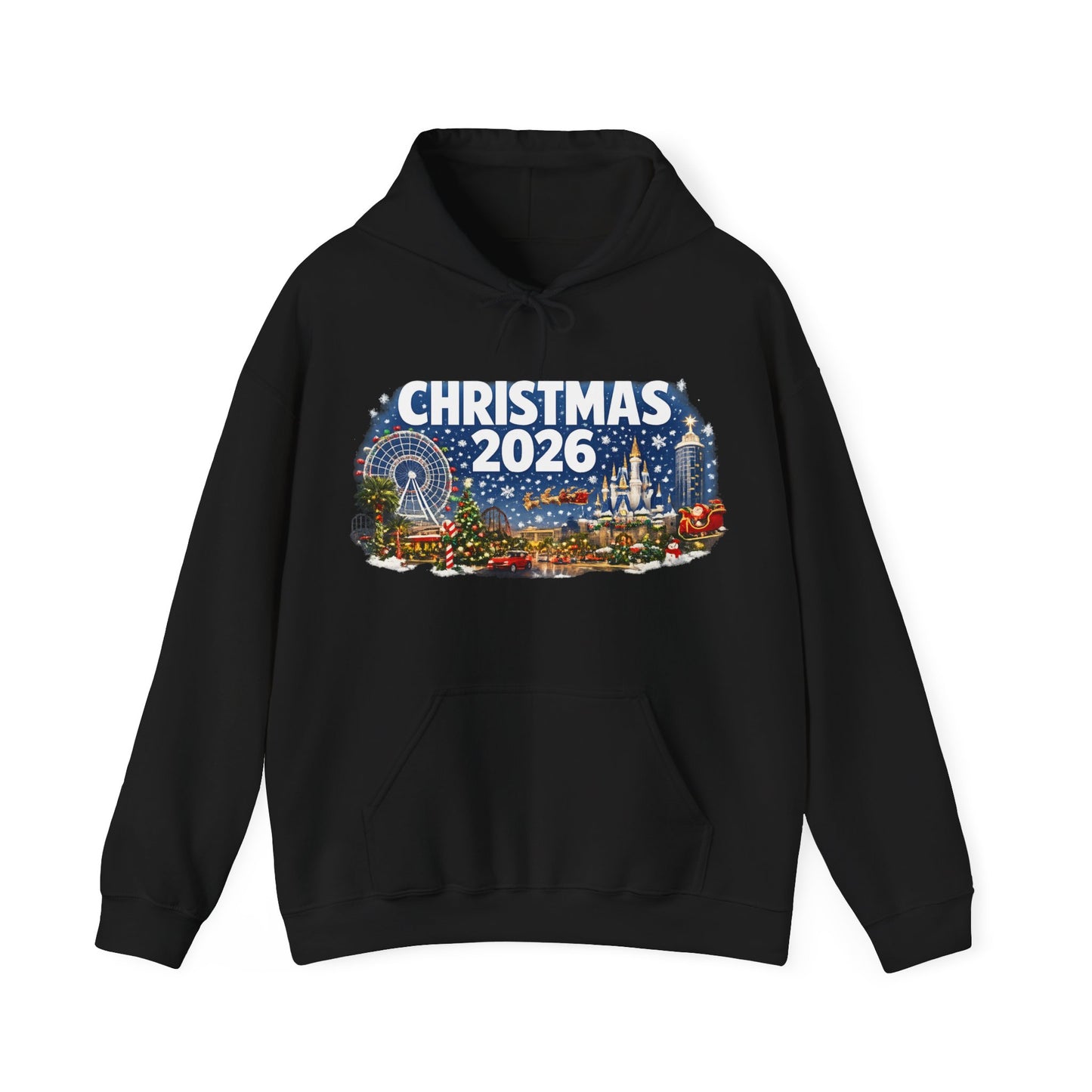 Christmas 2026 Holiday Hoodie — Festive Winter Village Sweatshirt