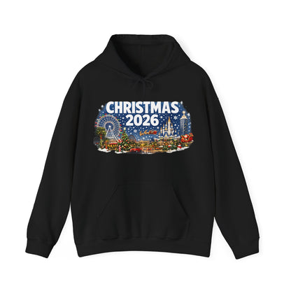Christmas 2026 Holiday Hoodie — Festive Winter Village Sweatshirt