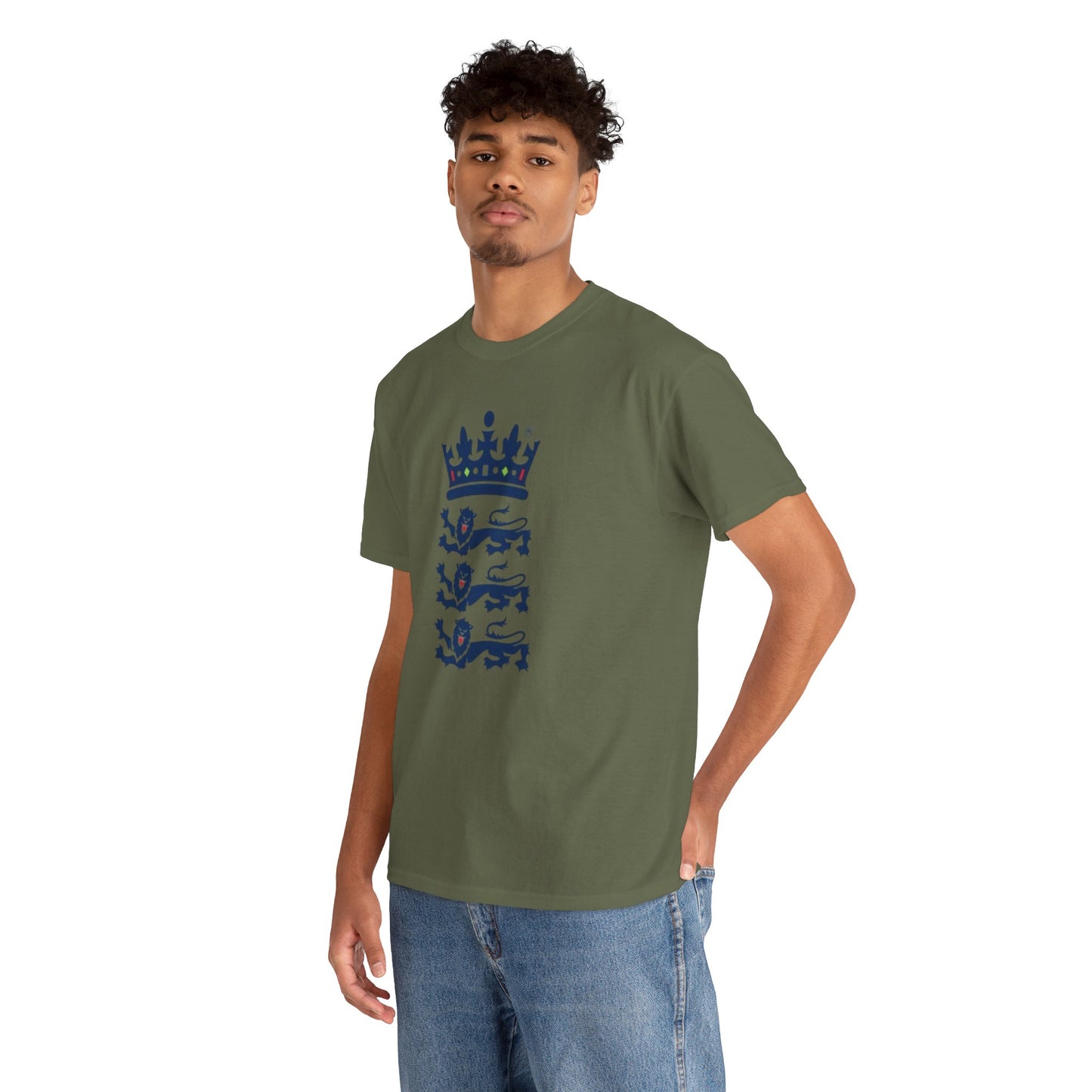 English Cricket T-Shirt — Vintage Cricket Crest Tee