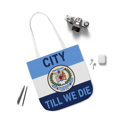 City Till We Die Canvas Tote Bag — Football Fan Flag Tote