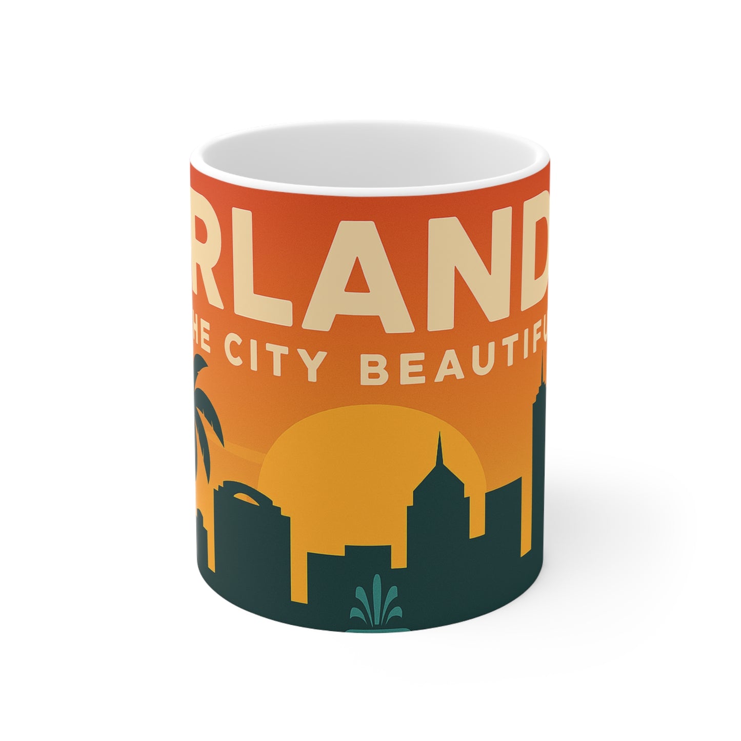 Orlando Skyline Coffee Mug – The City Beautiful Retro Ceramic Mug (11oz & 15oz)