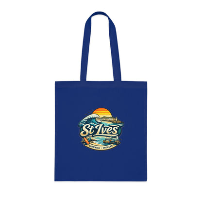 St Ives Beach Tote — Cornwall Surf Sunset Cotton Tote Bag