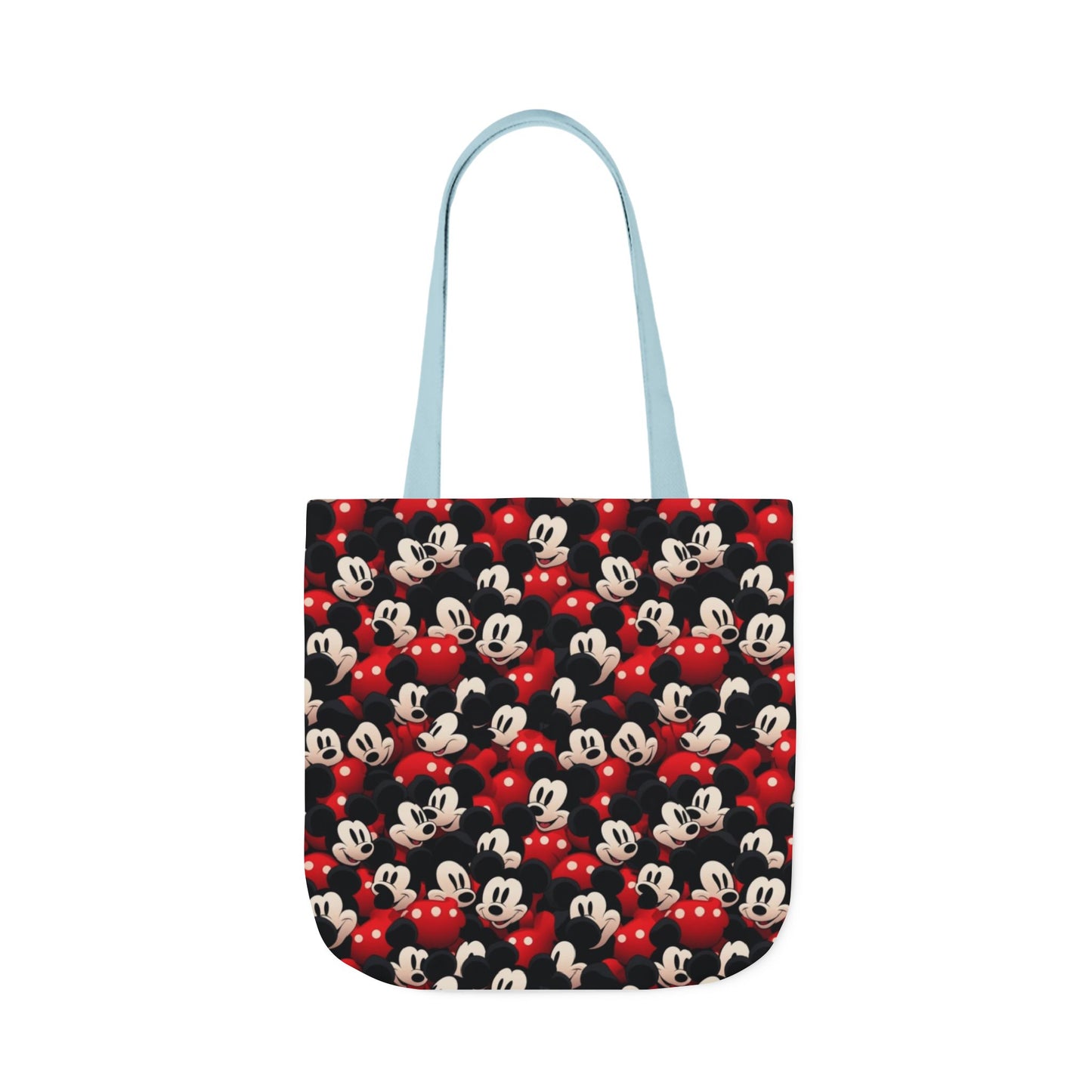 Mickey Mouse Canvas Tote — Retro Cartoon Character Allover Print