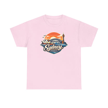Sydney Australia Sunset Tee — Vintage Coastal Travel T‑Shirt