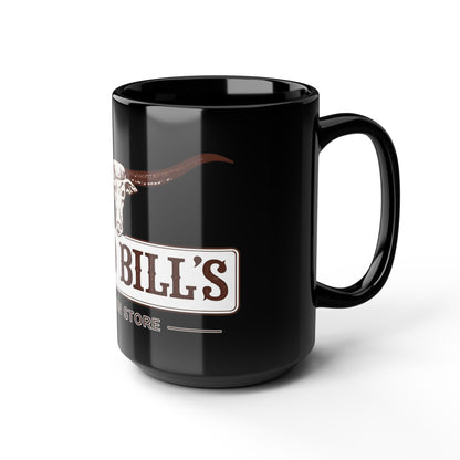 Wild Bill's Western Store Black Coffee Mug (11oz & 15oz)