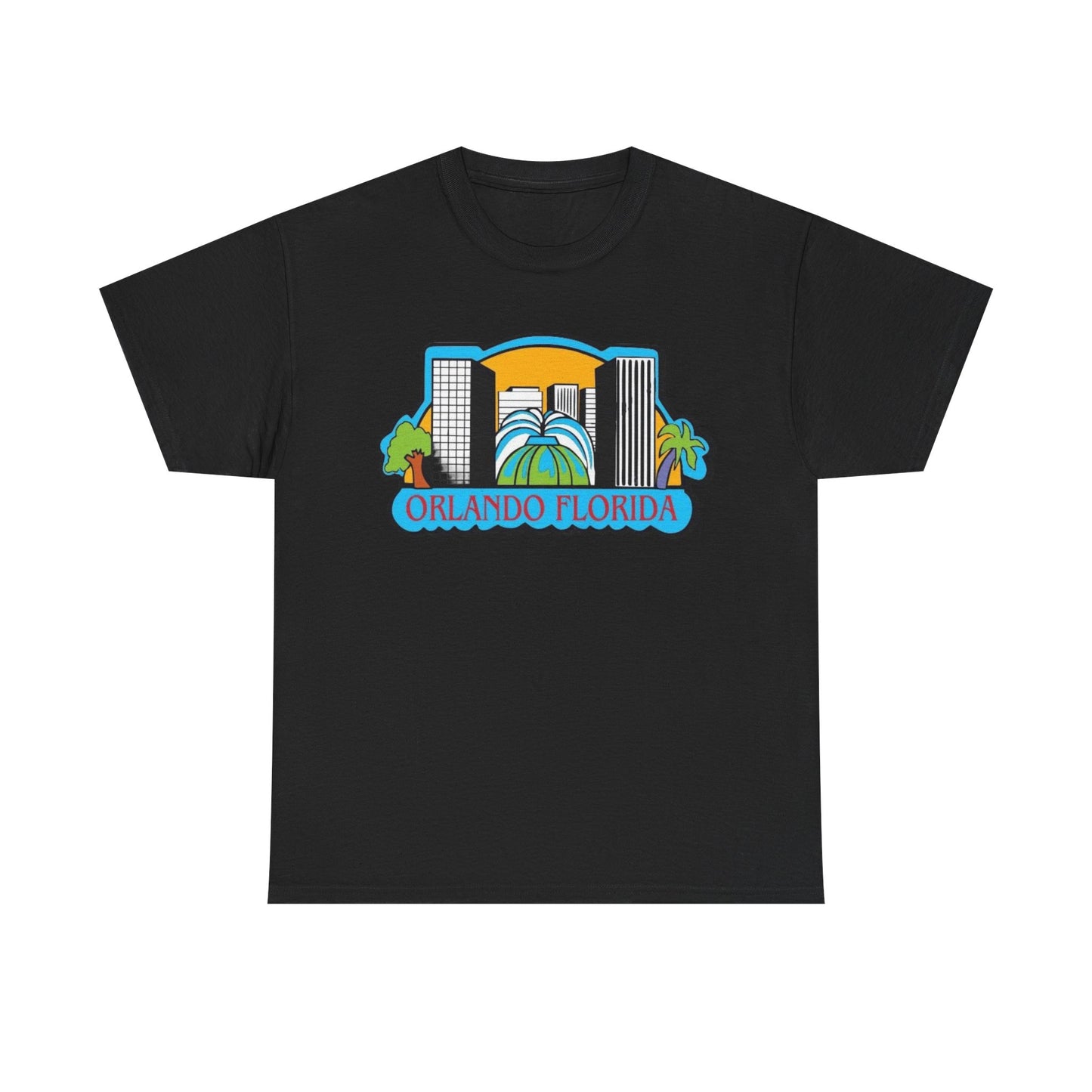 Orlando Florida Retro Skyline T-Shirt