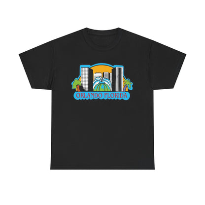 Orlando Florida Retro Skyline T-Shirt