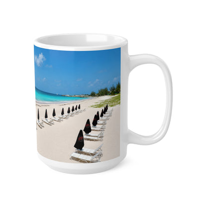 Barbados Beachfront Coffee Mug – Tropical Ocean Scene Ceramic Mug (11oz, 15oz)