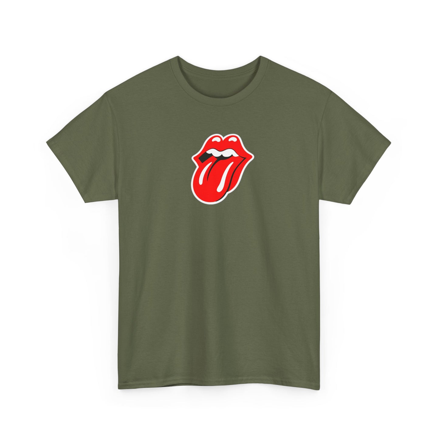 Rock Retro Red Tongue and Lips Graphic Tee