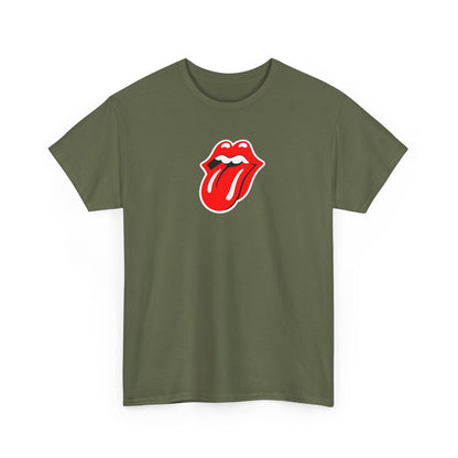 Rock Retro Red Tongue and Lips Graphic Tee