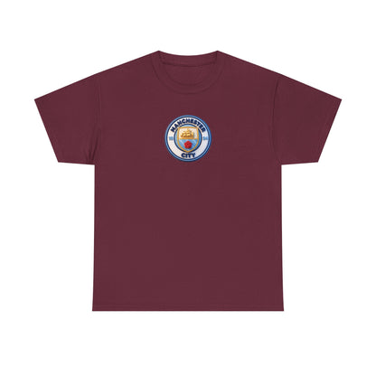 Manchester City Crest Unofficial 3D T-Shirt — Minimal Soccer Logo Tee
