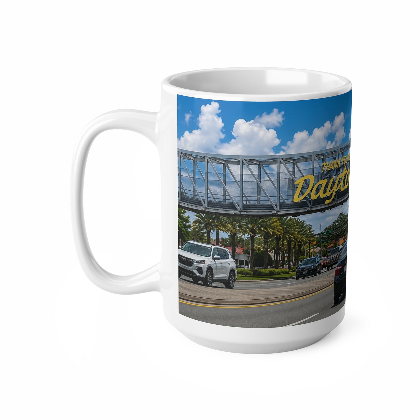 Daytona Beach Scenic Photo Mug — Ceramic Coffee Cup (11oz & 15oz)