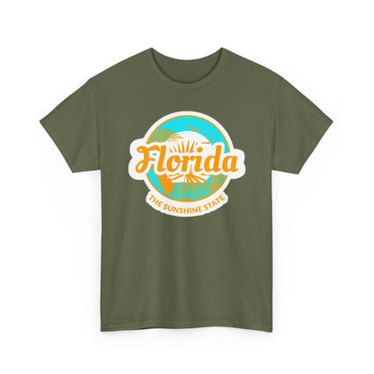 Florida Sunshine State T‑Shirt – Retro Beach Logo Tee