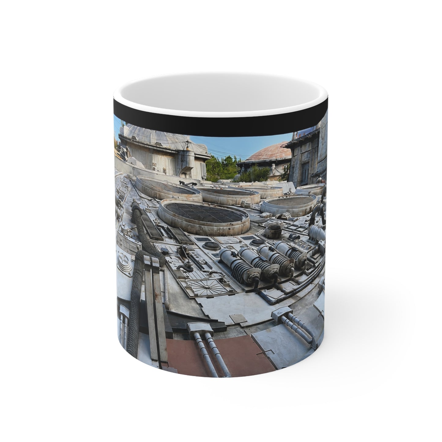 Millennium Falcon Ceramic Mug – Starship Close‑Up Coffee Cup (11oz & 15oz)