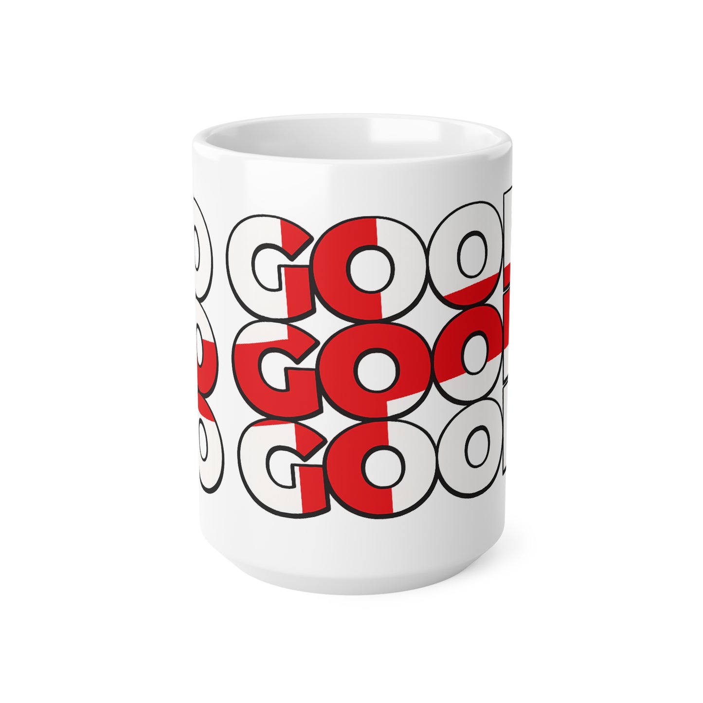 England 'SO GOOD' Bold Graphic Ceramic Coffee Cup (11oz & 15oz)