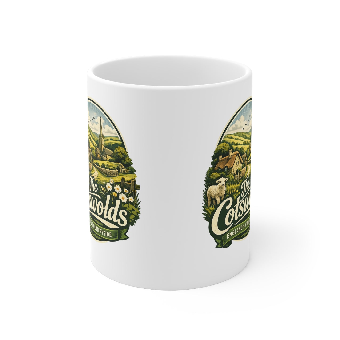 Cotswolds Scenic Coffee Mug — England Countryside 11oz & 15oz
