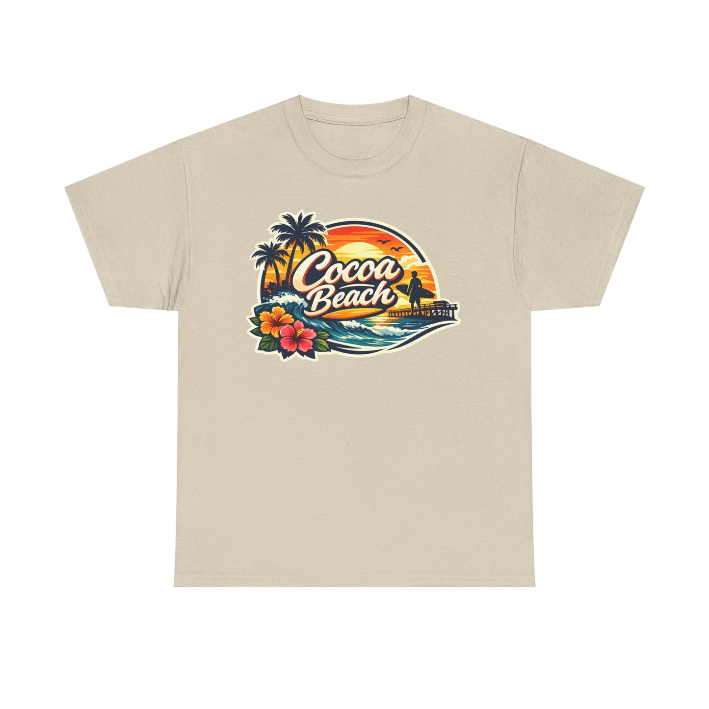 Cocoa Beach Vintage Sunset T-Shirt
