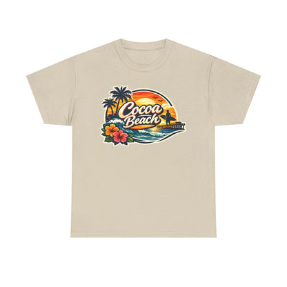 Cocoa Beach Vintage Sunset T-Shirt