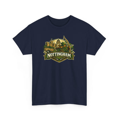 Nottingham Vintage Crest T-Shirt — Robin Hood Castle Travel Tee